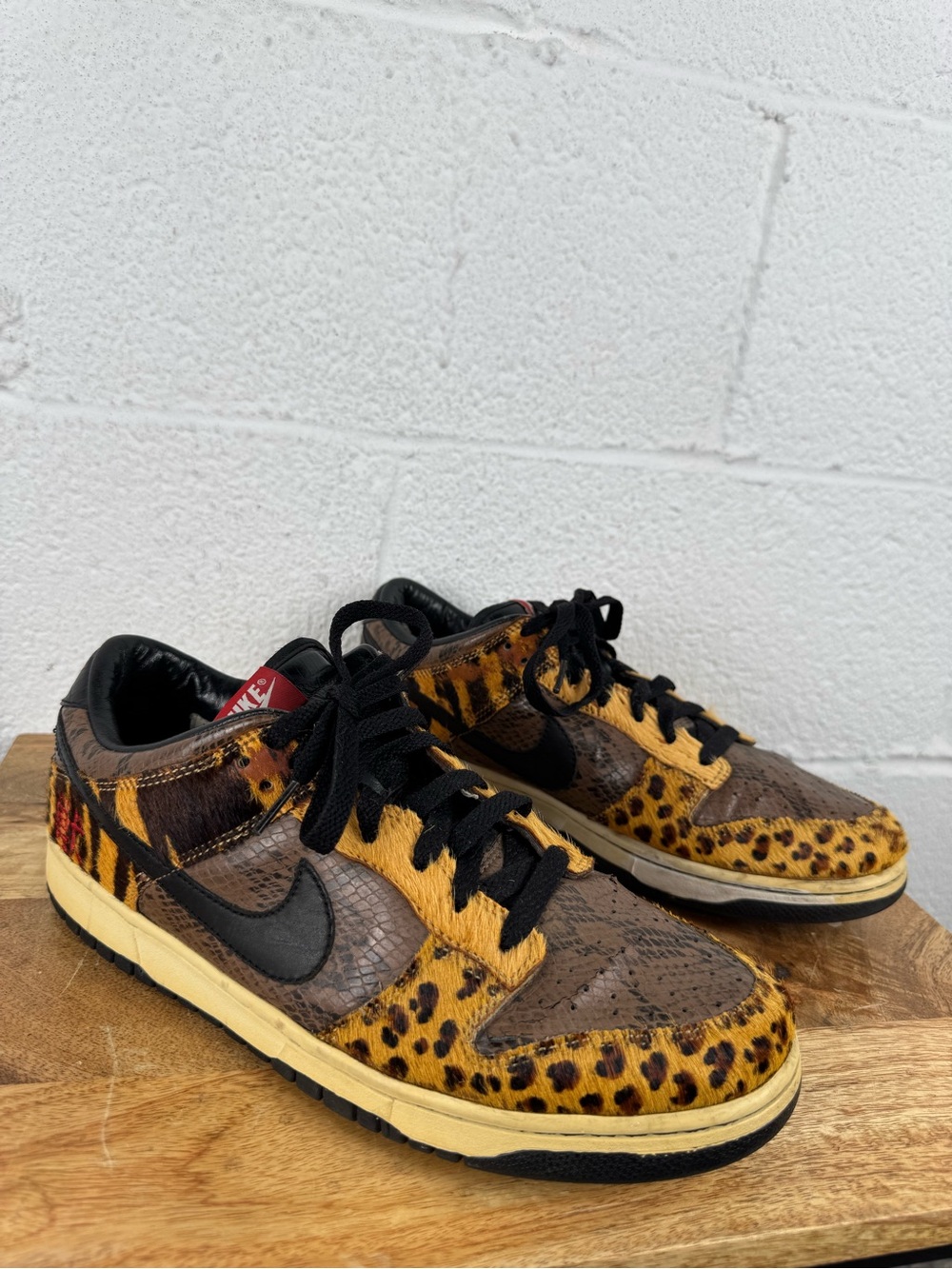 Nike Dunk Low Premium Beast Pack 2006 Animal Print Pony Hair 312919-001 Sz 10